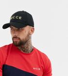 Nicce Baseball Cap In Black With Gold Logo Exclusive To Asos - Black