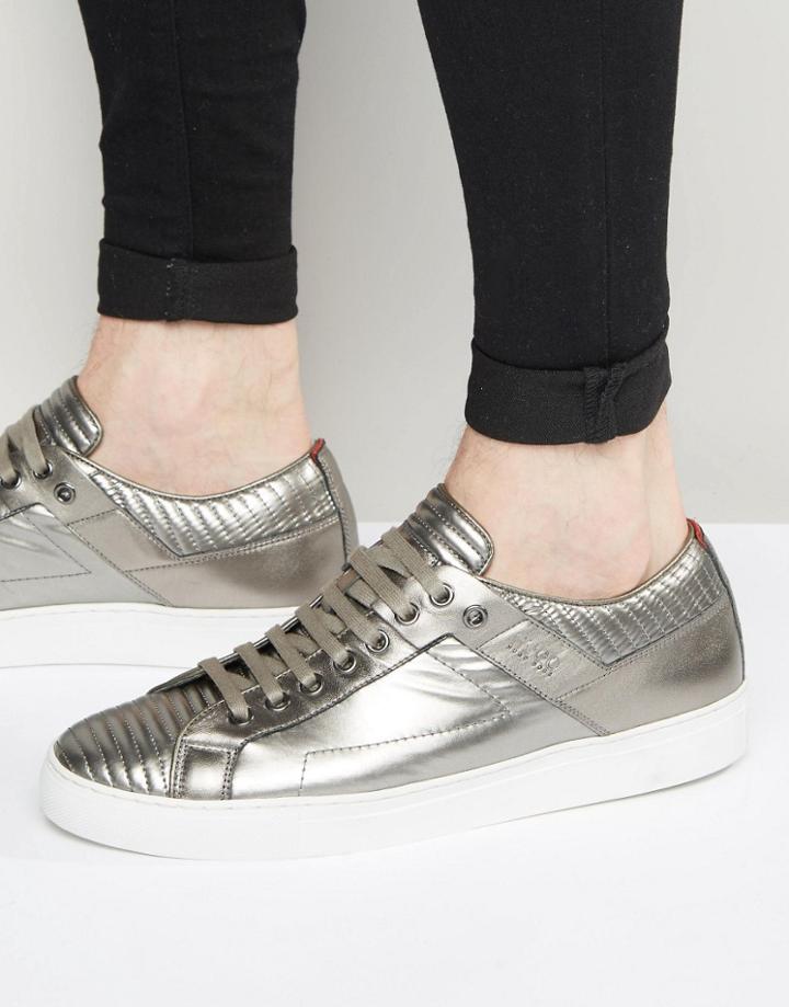 Hugo By Hugo Boss Metalic Futrism Sneakers - Silver