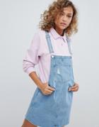Pull & Bear Classic Overall Dress - Blue