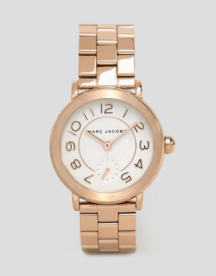 Marc Jacobs Rose Gold Riley Watch Mj3471 - Rose Gold