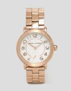 Marc Jacobs Rose Gold Riley Watch Mj3471 - Rose Gold