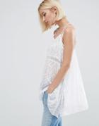 Pepe Jeans Dreamer Lace Cami - White