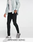 Asos Design Spray On Chinos In Black