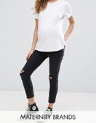 New Look Maternity Over The Bump Skinny Jegging - Black