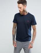 Abercrombie & Fitch Slim Fit T-shirt Pop Icon Crew Neck In Navy - Navy