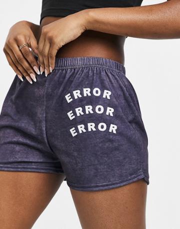 Adolescent Clothing Lounge Error Shorts In Washed Out Gray-grey