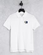 Lacoste Logo Detail Polo Shirt In White