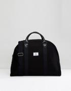 Asos Structured Carryall In Black Canvas - Black