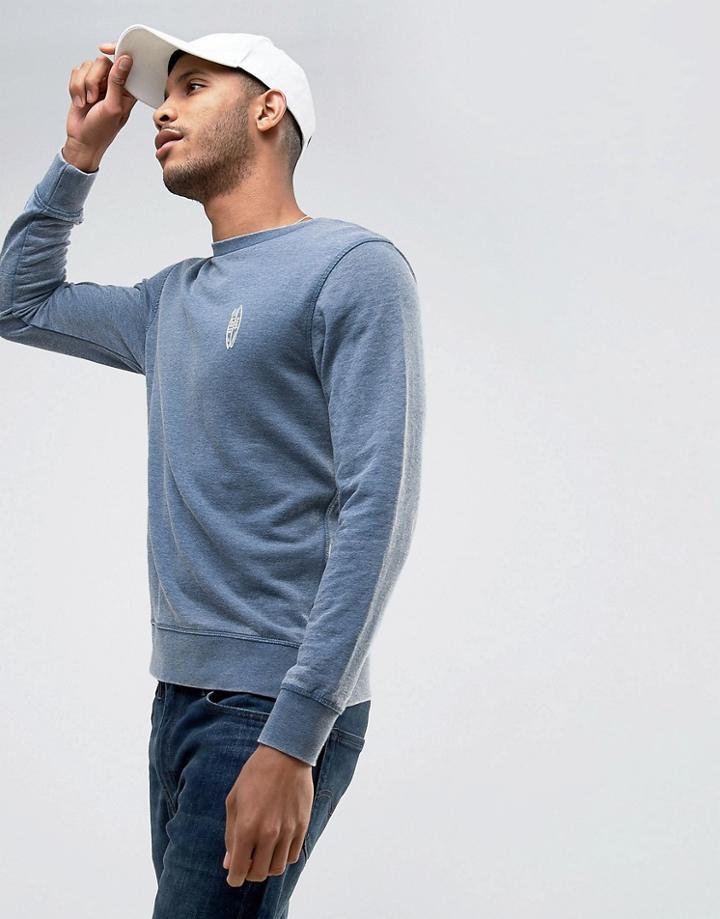 Jack & Jones Originals Sweatshirt With Chest Embroidery - Blue