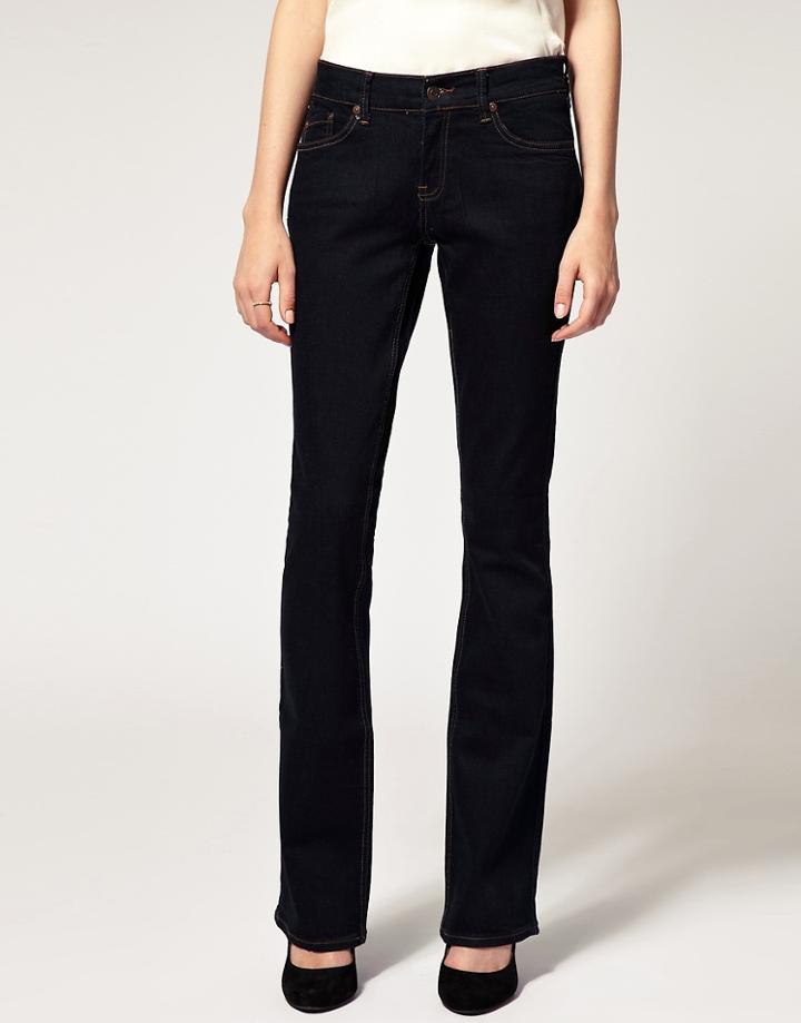 Mango Rinse Wash Bootcut Jeans - Blue
