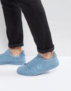 Fred Perry B721 Brushed Cotton Sneakers Blue - Blue