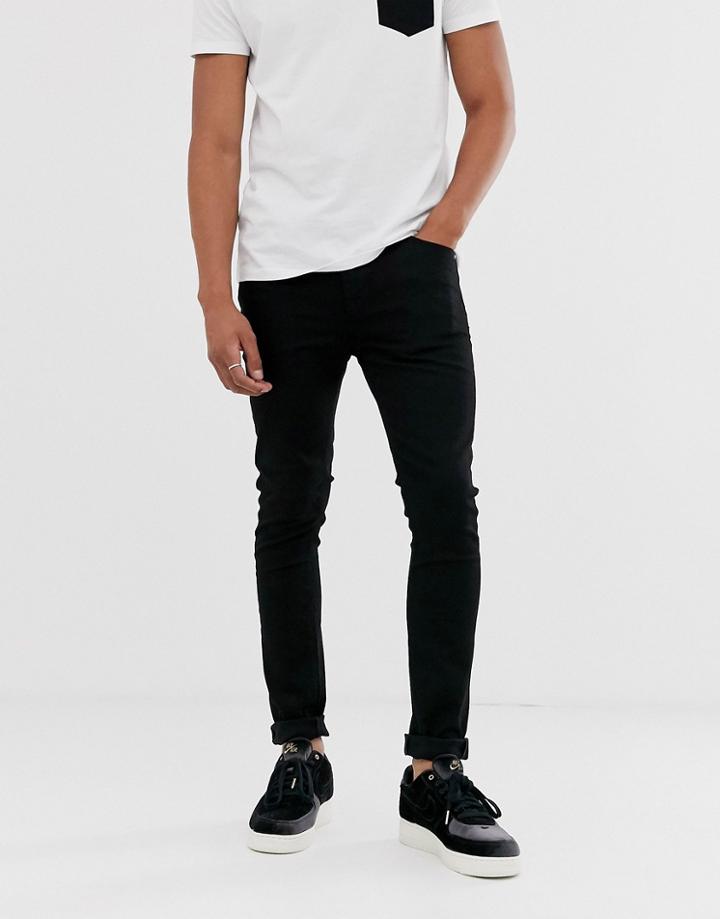 Asos Design 'cigarette' Skinny Jeans In Black