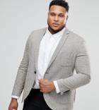 Heart & Dagger Plus Skinny Diamond Texture Blazer - Brown