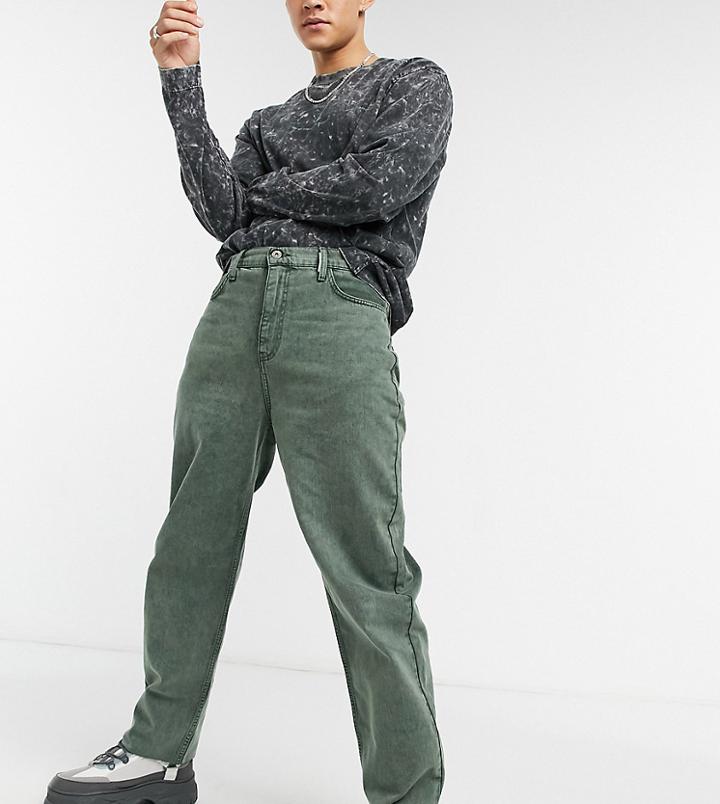 Collusion X014 90s Baggy Jeans In Washed Green