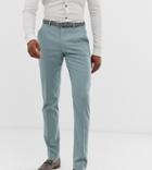 Asos Design Tall Skinny Suit Pants In Pastel Blue