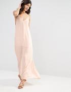 Flynn Skye Embroidered Arrow Maxi Dress - Blush Cluster