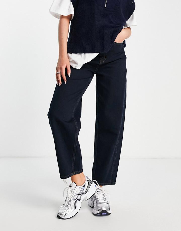Whistles Authentic High Waist Barrel Leg Jeans In Indigo-blue