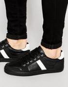 Asos Retro Trainers In Black - Black