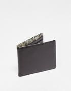 Gianni Feraud Wallet In Brown With Ditsy Floral Lining