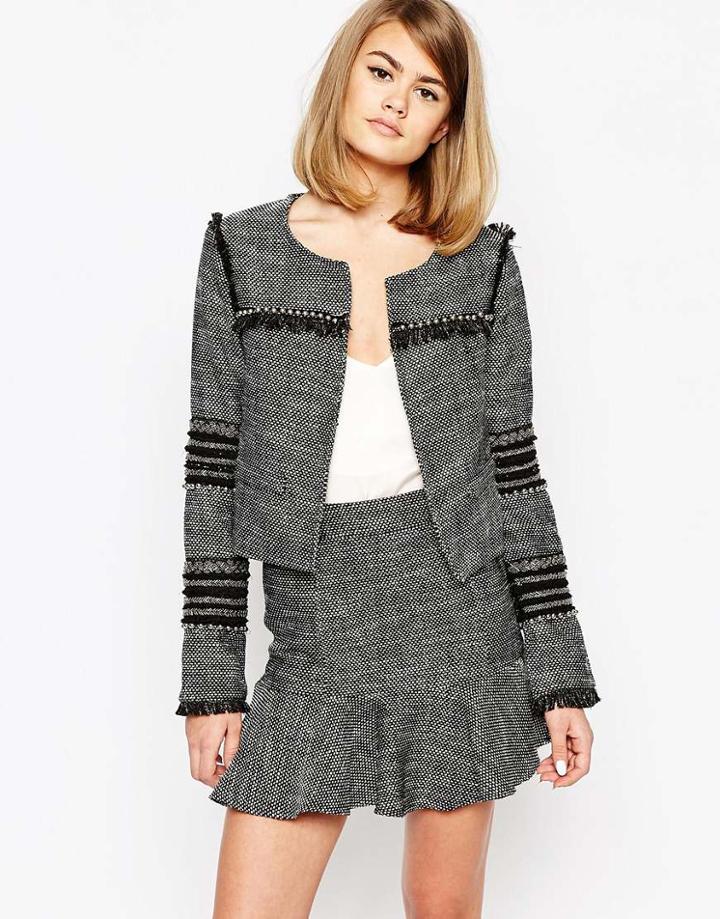 Sister Jane Tarot Tweed Jacket - Gray