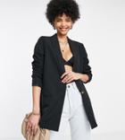Pieces Tall Oversized Blazer In Black
