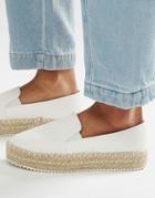 Lost Ink Miette White Espadrilles - White