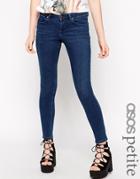 Asos Petite Whitby Skinny Jeans In Rich Blue Wash - Rich Blue