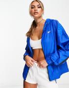 Reebok Training Woven Jacket In Humble Blue-blues