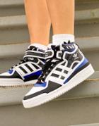 Adidas Originals X Rich Mnisi Forum Mid Sneakers In Blue Animal Print