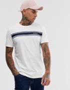 Jack & Jones Originals T-shirt With Brand Panel Logo-white