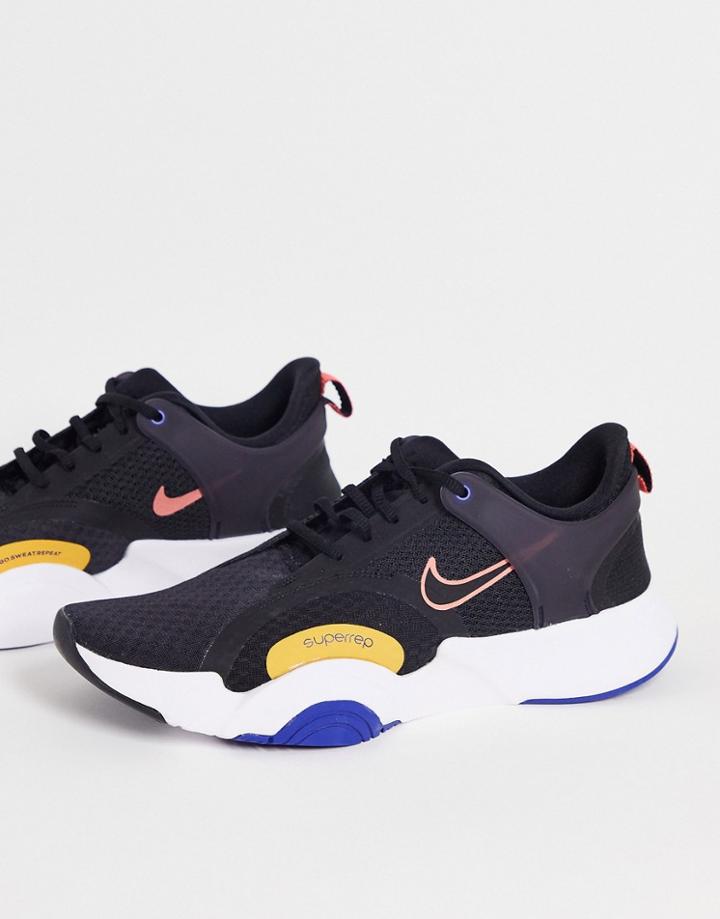 Nike Training Superrep Go 2 Sneakers In Black/multi