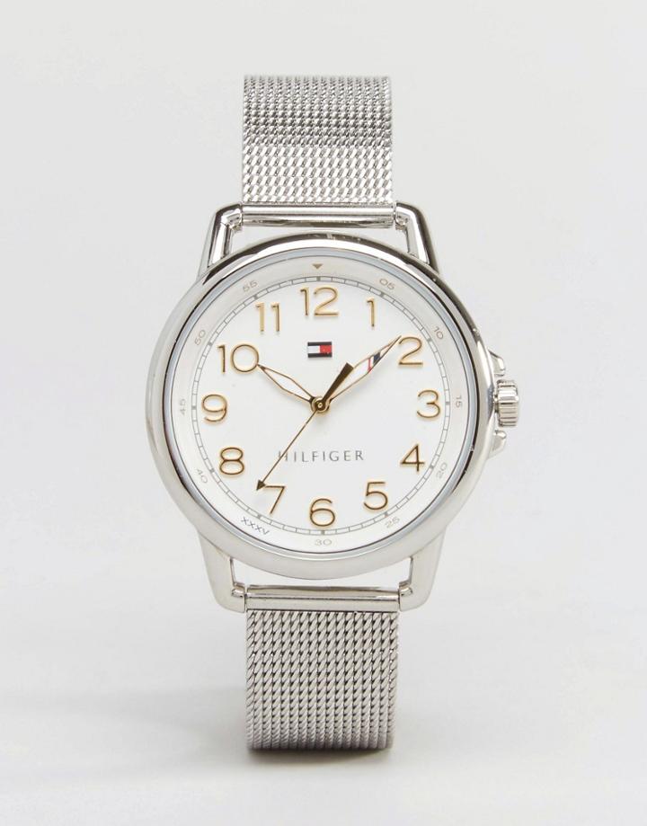 Tommy Hilfiger Silver Mesh Casey Watch 1781658 - Silver