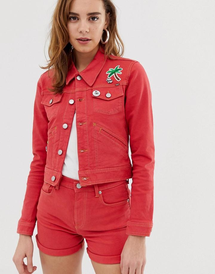 Pepe Jeans Frida Red Denim Jacket