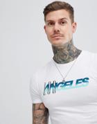 Asos Design Muscle T-shirt With Los Angeles Print - White