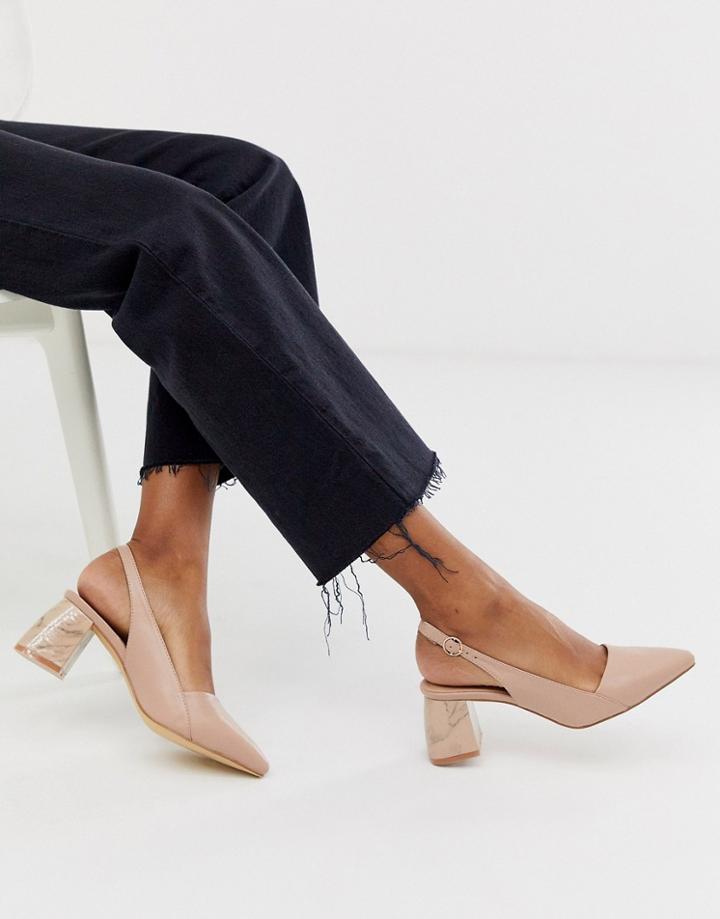 Co Wren Mid Heeled Shoes In Beige