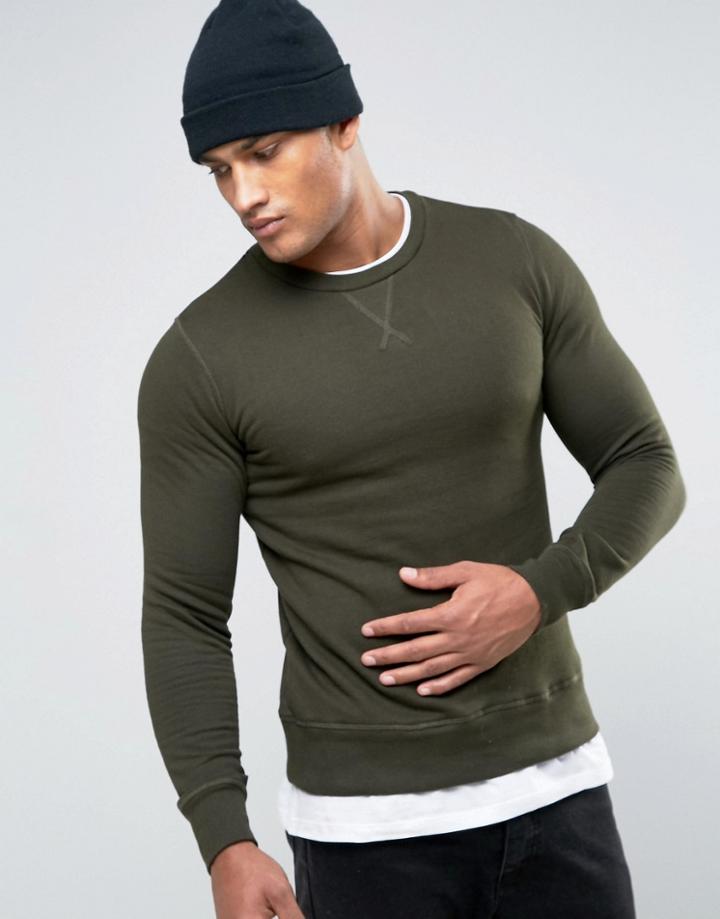 Brave Soul Basic Sweatshirt - Green