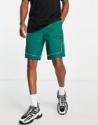 Topman Longline Basketball Shorts In Green