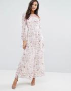 Miss Selfridge Lace And Floral Maxi Dress - Multi