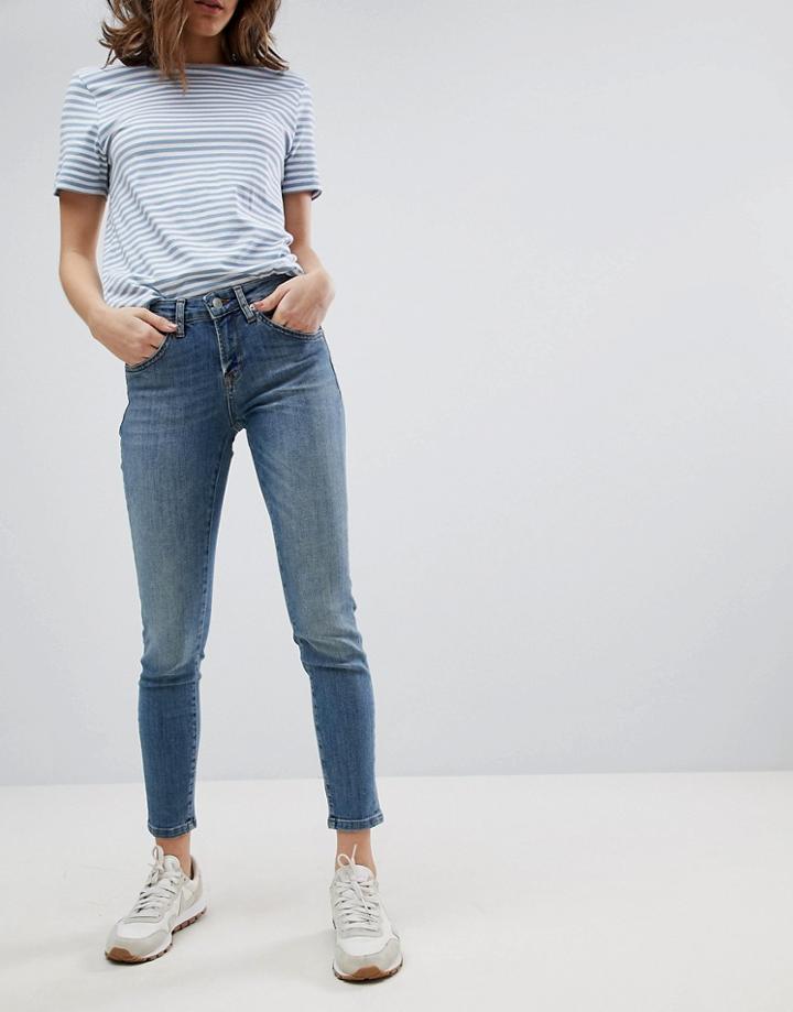 Selected Cropped Jeans - Blue