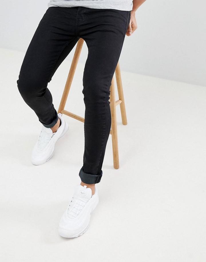 Threadbare Super Skinny Fit Jeans In Black