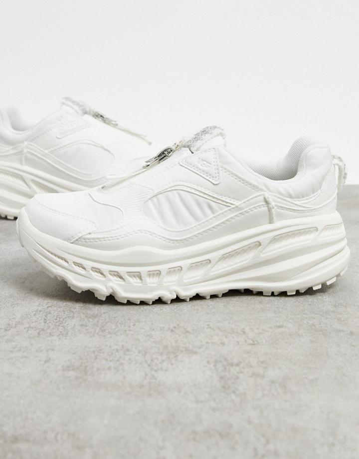 Ugg Chunky Sneakers With Zip In White