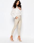 Y.a.s Cora Skinny Pants - Silver Cloud