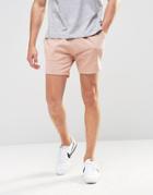 Asos Jersey Shorts In Shorter Length In Pink - Mahogany Rose