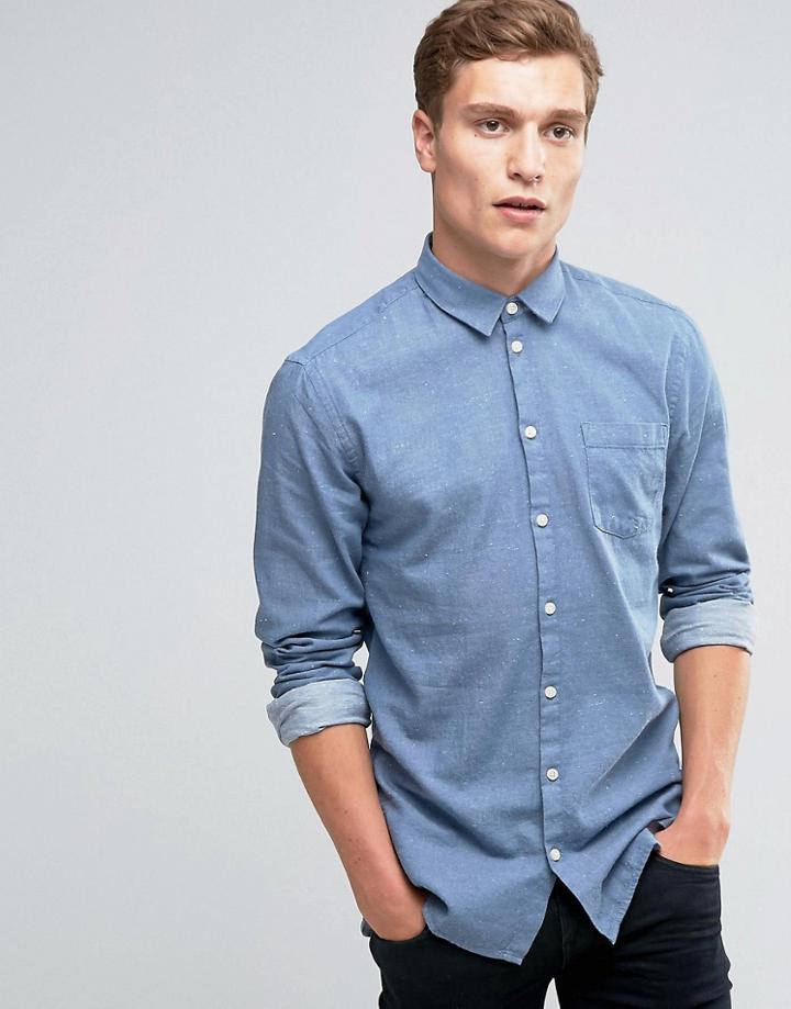 Minimum Glasgow Chambrey Denim Shirt - Blue