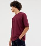 Noak Oversized T-shirt In Premium Textured Jersey - Red