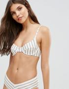 Zulu & Zephyr Underwired Stripe Bikini Top - Multi