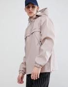 New Look Overhead Rain Jacket In Dusty Pink - Pink