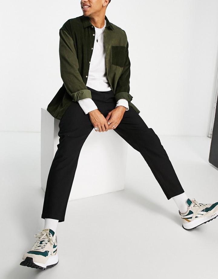 Only & Sons Linen Mix Pants In Black