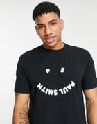 Ps Paul Smith Happy T-shirt In Black