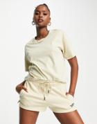 The North Face Zumu Cropped T-shirt In Beige-neutral